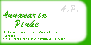 annamaria pinke business card